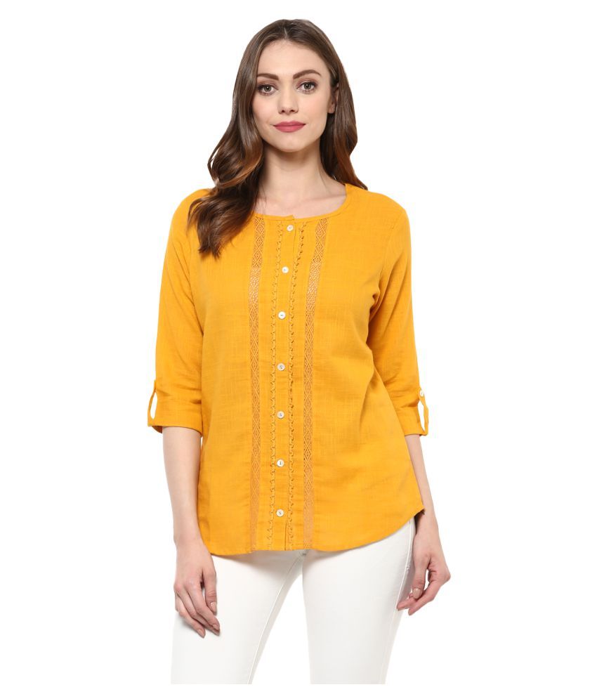 shirt style short kurti