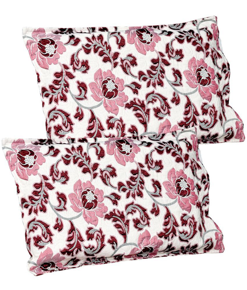 Tanya's Homes Double Chenille Multicolor Floral Bed Sheet Set of 3 ...