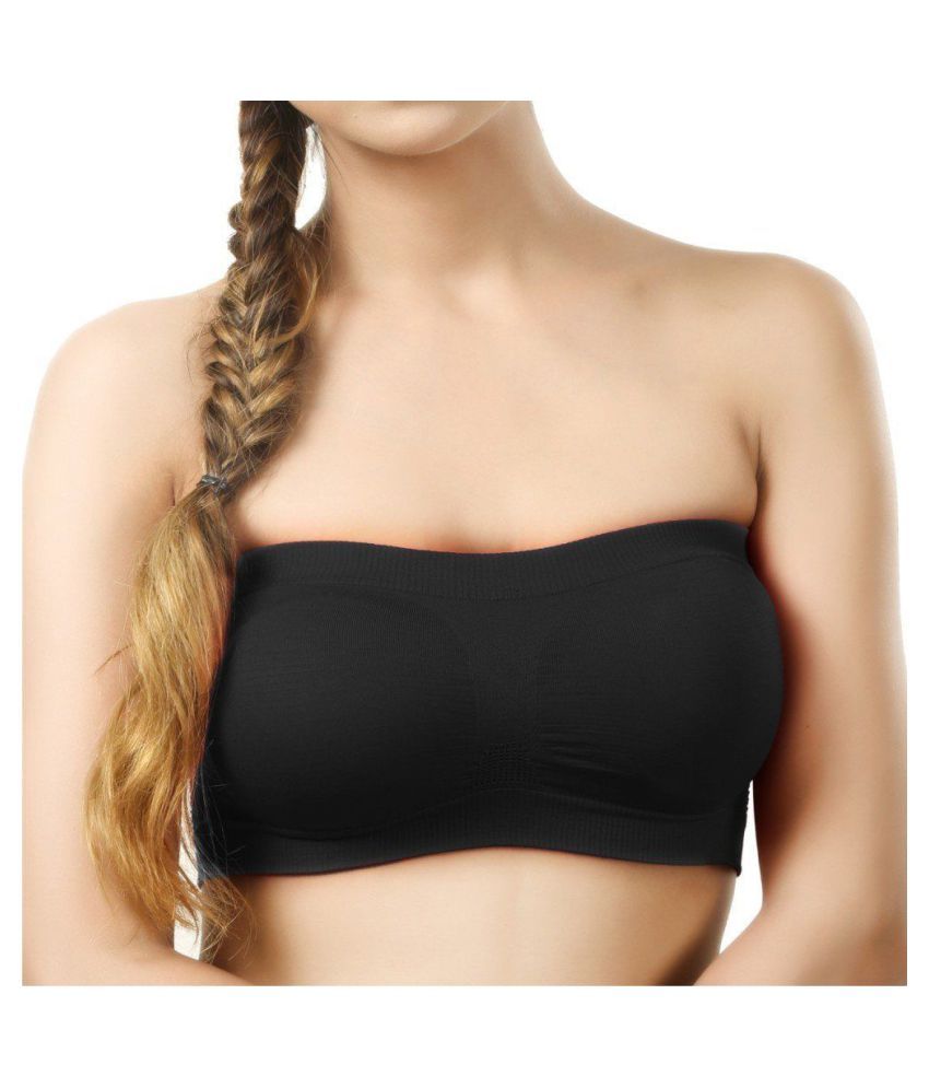     			Minha Cotton Tube Bra - Black