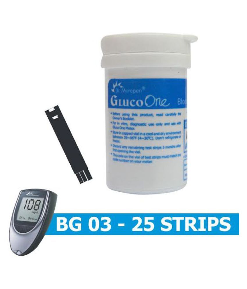 Dr. Morepen 25 Test Strips For BG03 08/2019 Buy Online at Best Price