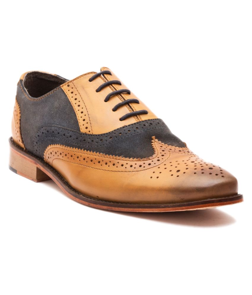The Leather Box Brogue Genuine Leather Formal Shoes Price The Leather Box Brogue Genuine Leather Formal Shoes Price