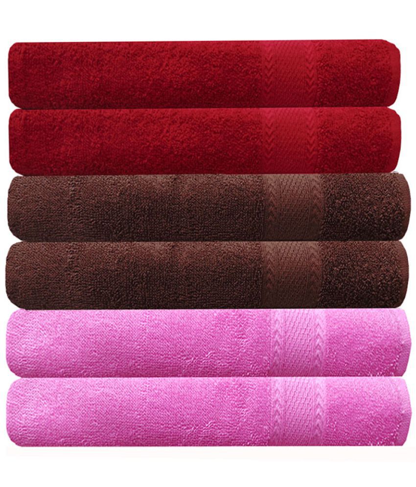     			Akin Set of 6 Hand Towel (Multi Colour) 40cm x 60cm