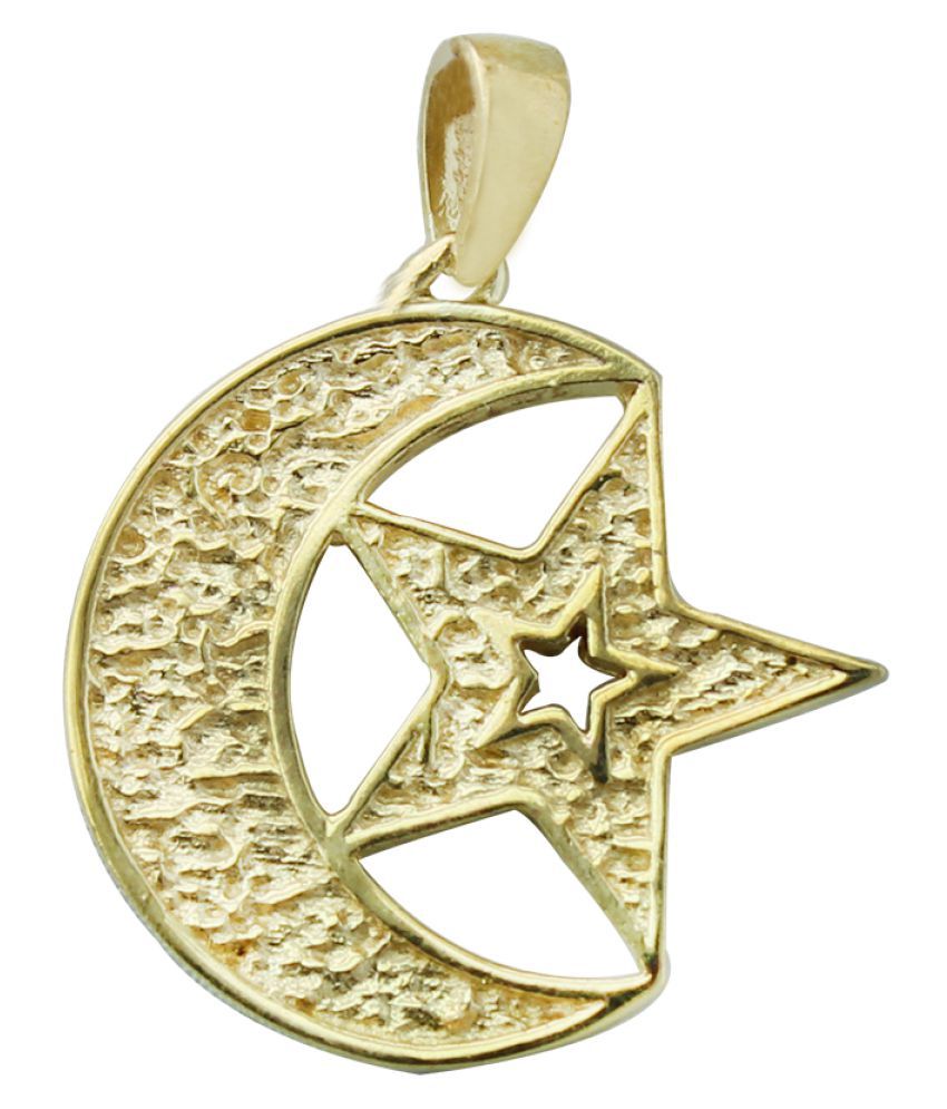 Gold Plated Chand Tara Pendant: Buy Gold Plated Chand Tara Pendant Online  in India on Snapdeal