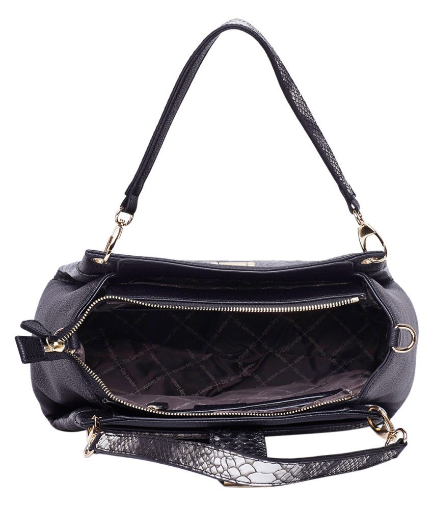 Diana Korr Black P.U. Shoulder Bag Buy Diana Korr Black P.U. Shoulder