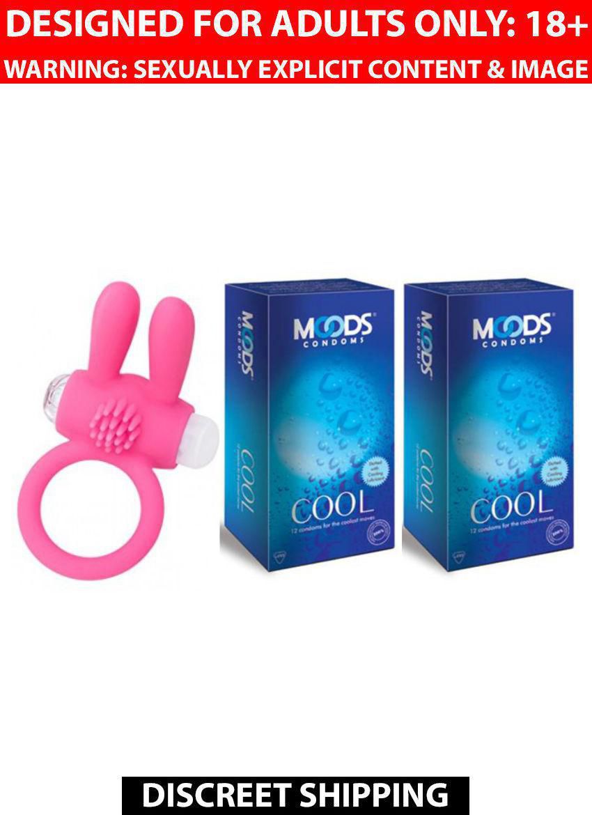 Purepassion Cool Rabbit Vibrating Ring And Moods Cool Condoms Pack Of 1 Buy Purepassion Cool