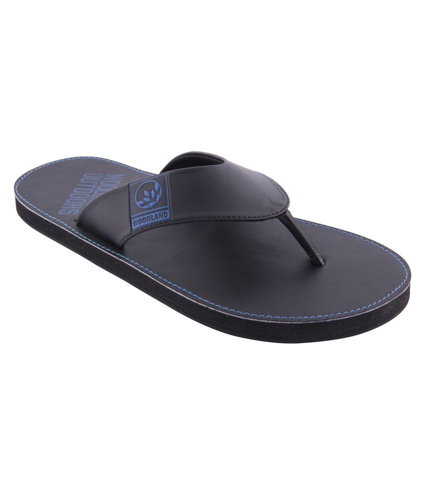 Woodland Black Thong Flip Flop - Buy 