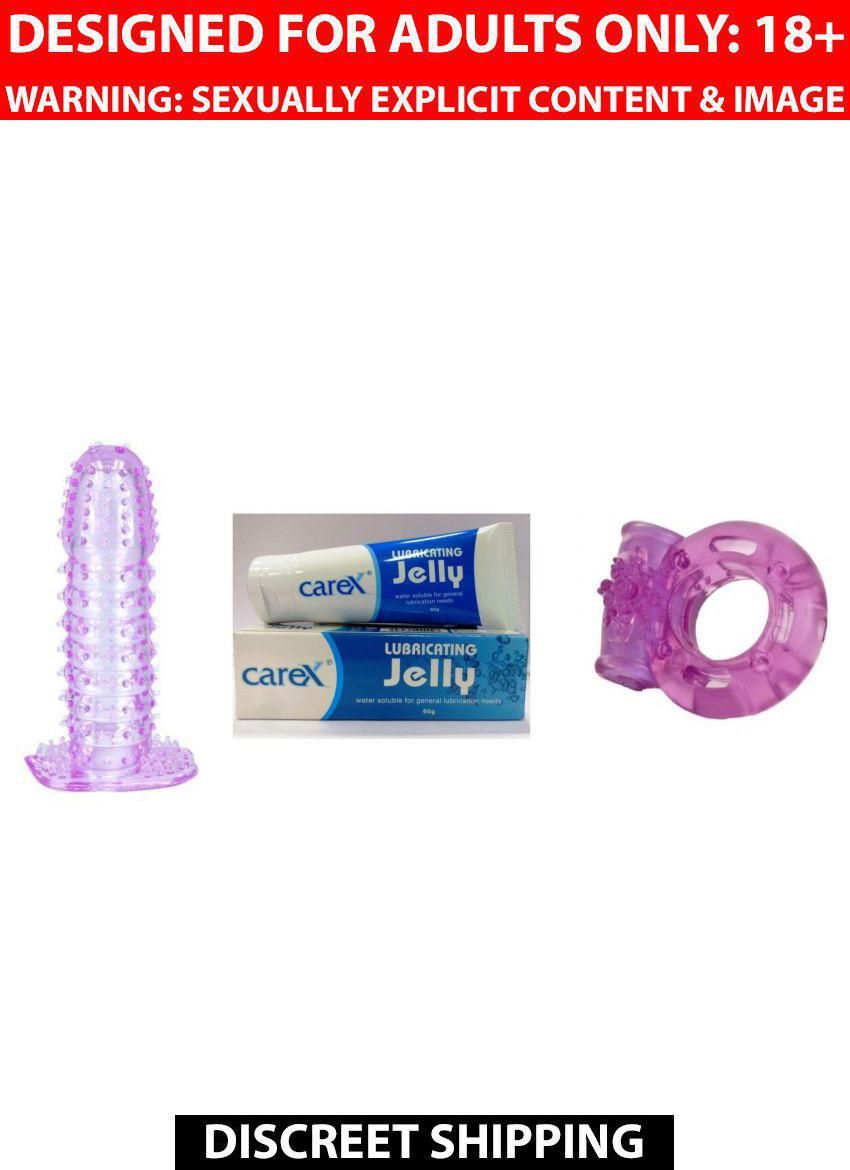 Imported Dotted & Ribbed & Washable Condom +Vibe ring+Lubricating Jelly