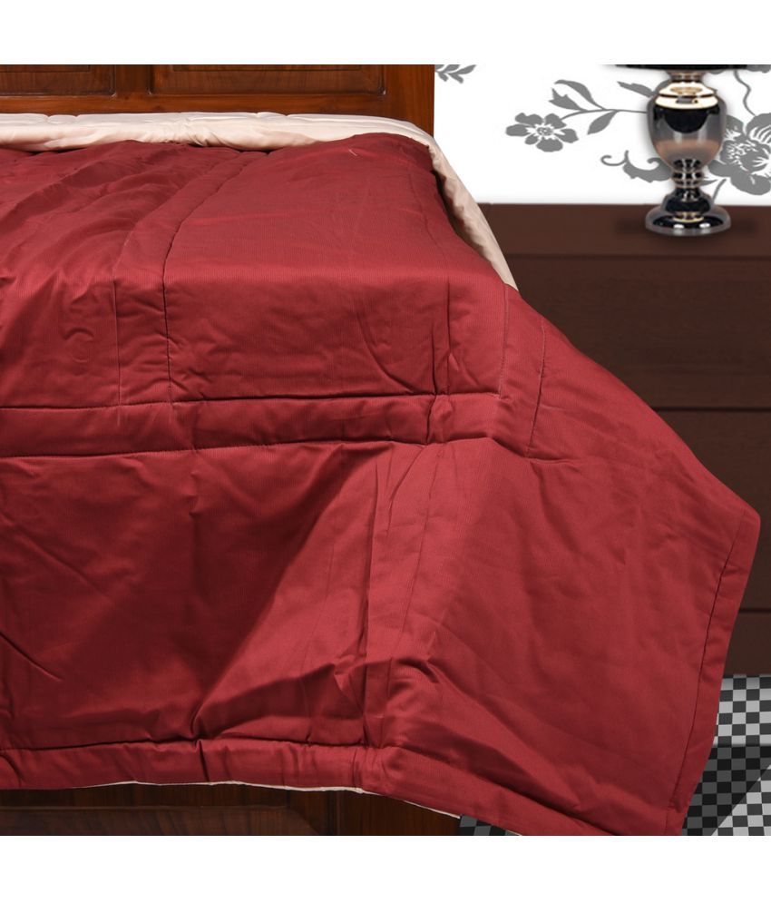 Just Linen Single Cotton Plain Red Comforter Buy Just Linen Single