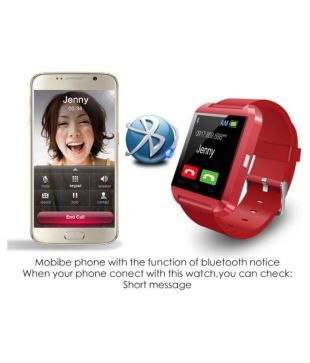 u8 smartwatch red