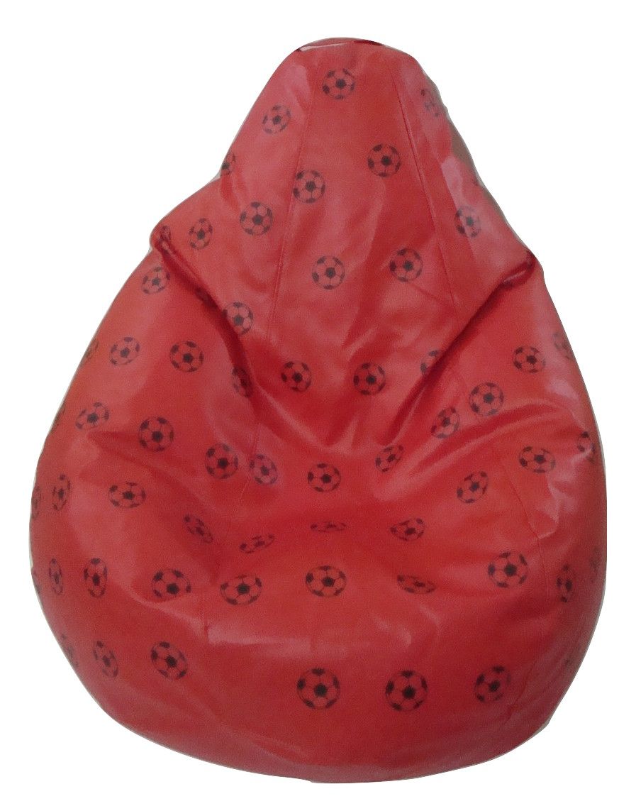 BEAN BAG COVER WITH FOOTBALL PRINT XXL WITHOUT BEANS ( RED ) BY DELTA