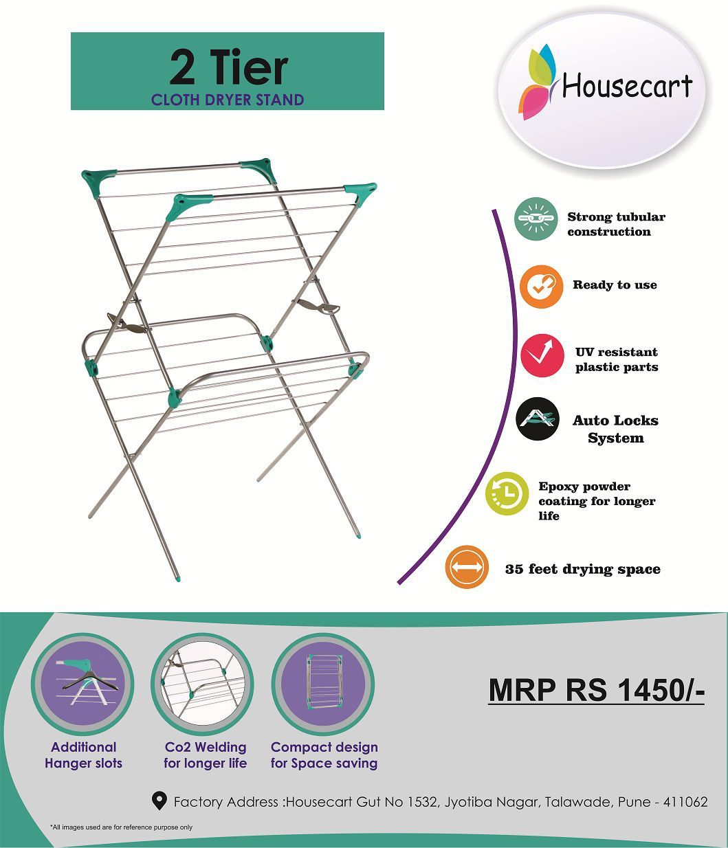 Housecart 2 Tier Foldable Cloth Dryer Stand/Rack Buy Housecart 2 Tier