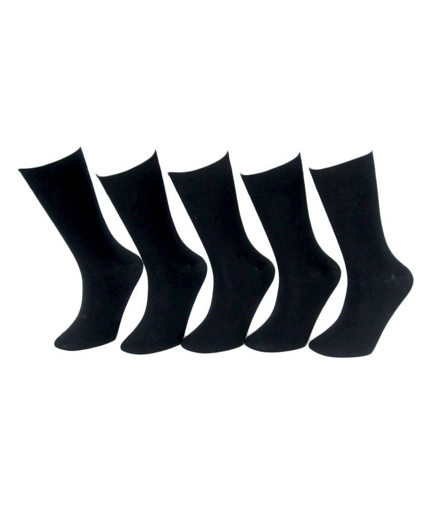     			Tahiro Black Casual Full Length Socks