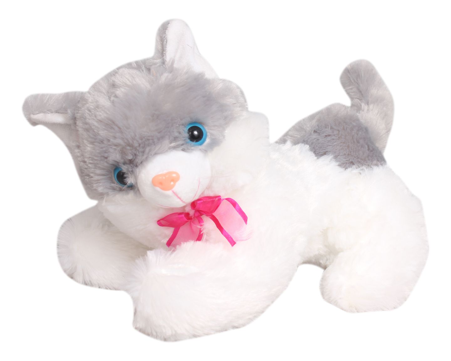     			Tickles Lovely Soft Cat Soft Stuffed Plush Animal Toy for Kids (Color:Grey Size: 30 cm )