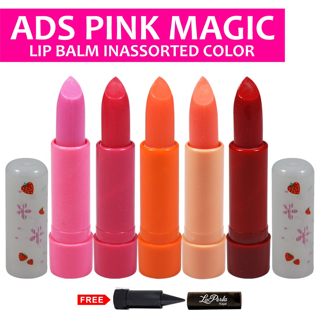     			ADS Pink Magic Lip Balm Assorted Color