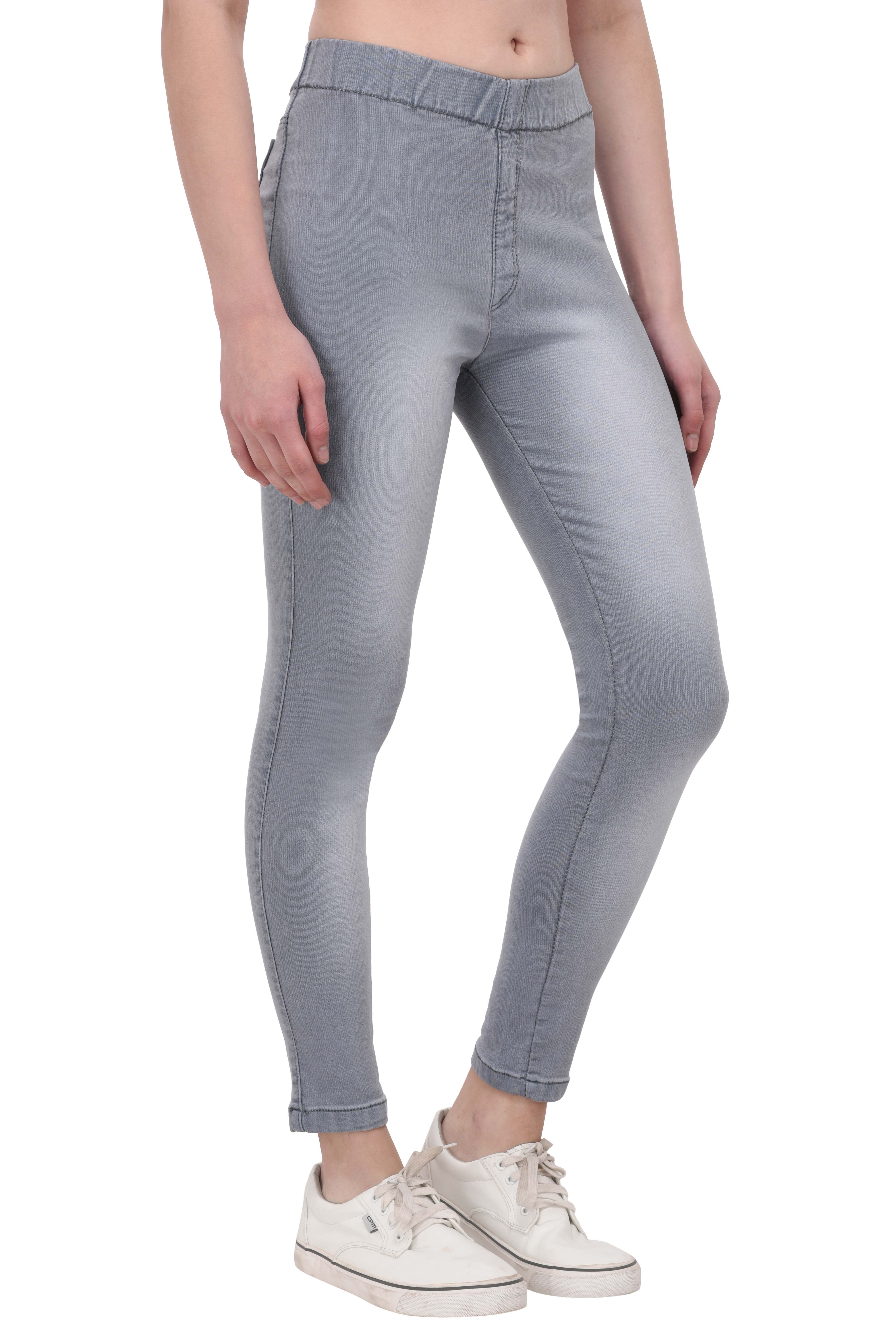 Buy Thinline Denim Jeggings - Grey Online at Best Prices in India ...