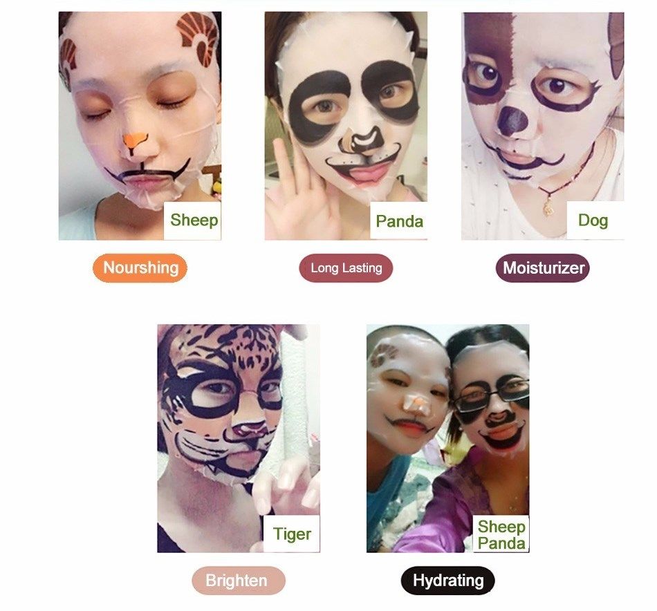 BIOAQUA Dog Animal Series Facial Mask Moisturizing Whitening Skin Oil