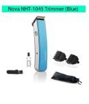 Nova NHT-1045 Rechargeable Cordless: 30 Minutes Runtime Beard Trimmer for Men (Blue)