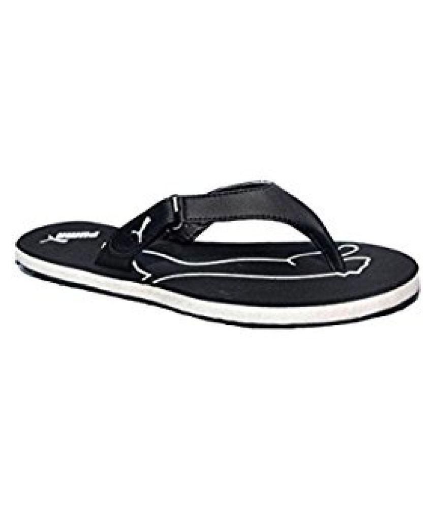 puma men black flipflop