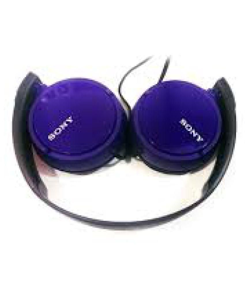Buy Sony ZX110 Over Ear Headset with Mic Blue Online at Best Price in