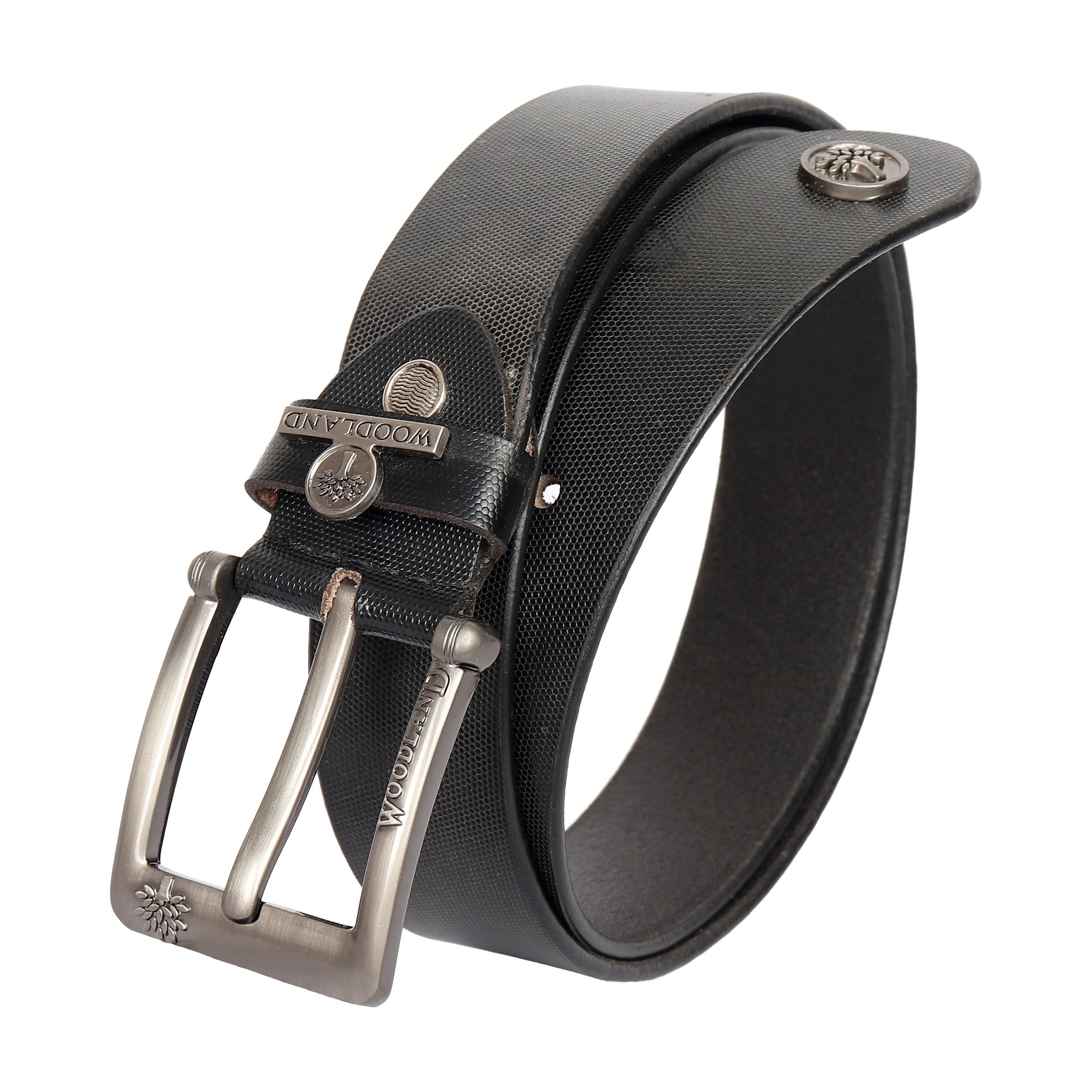Woodland Clue Black Leather Formal Belt Buy Woodland Clue Black