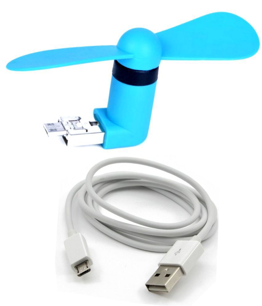 Combo of Premium Quality Portable OTG Mini Micro USB Large Wind Cooling