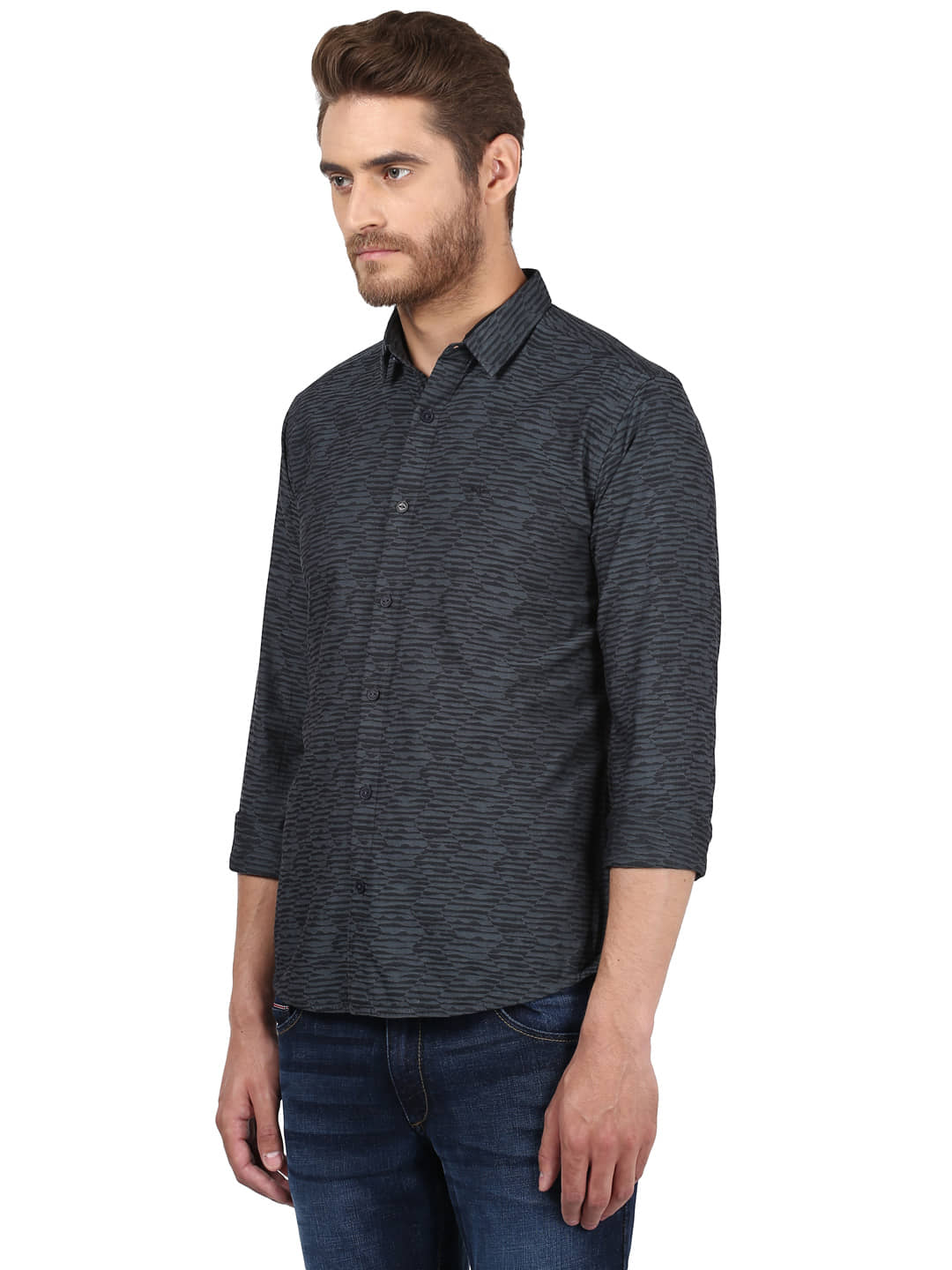 Park Avenue Black Slim Fit Shirt - Buy Park Avenue Black Slim Fit Shirt