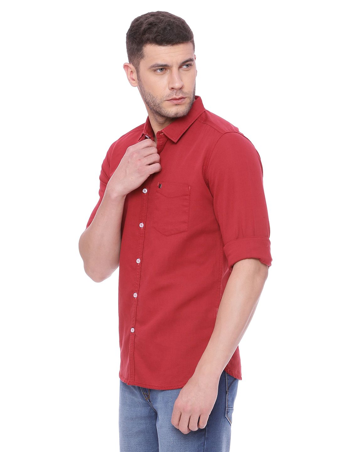 Urbantouch Maroon Slim Fit Shirt Single - Buy Urbantouch Maroon Slim ...