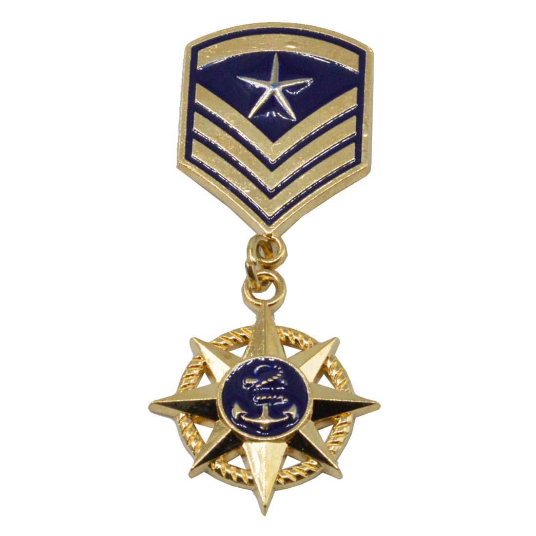 Sullery Party Gift Anchor Wheel Navy Medal Brooch Pin Badge Lapel Pin