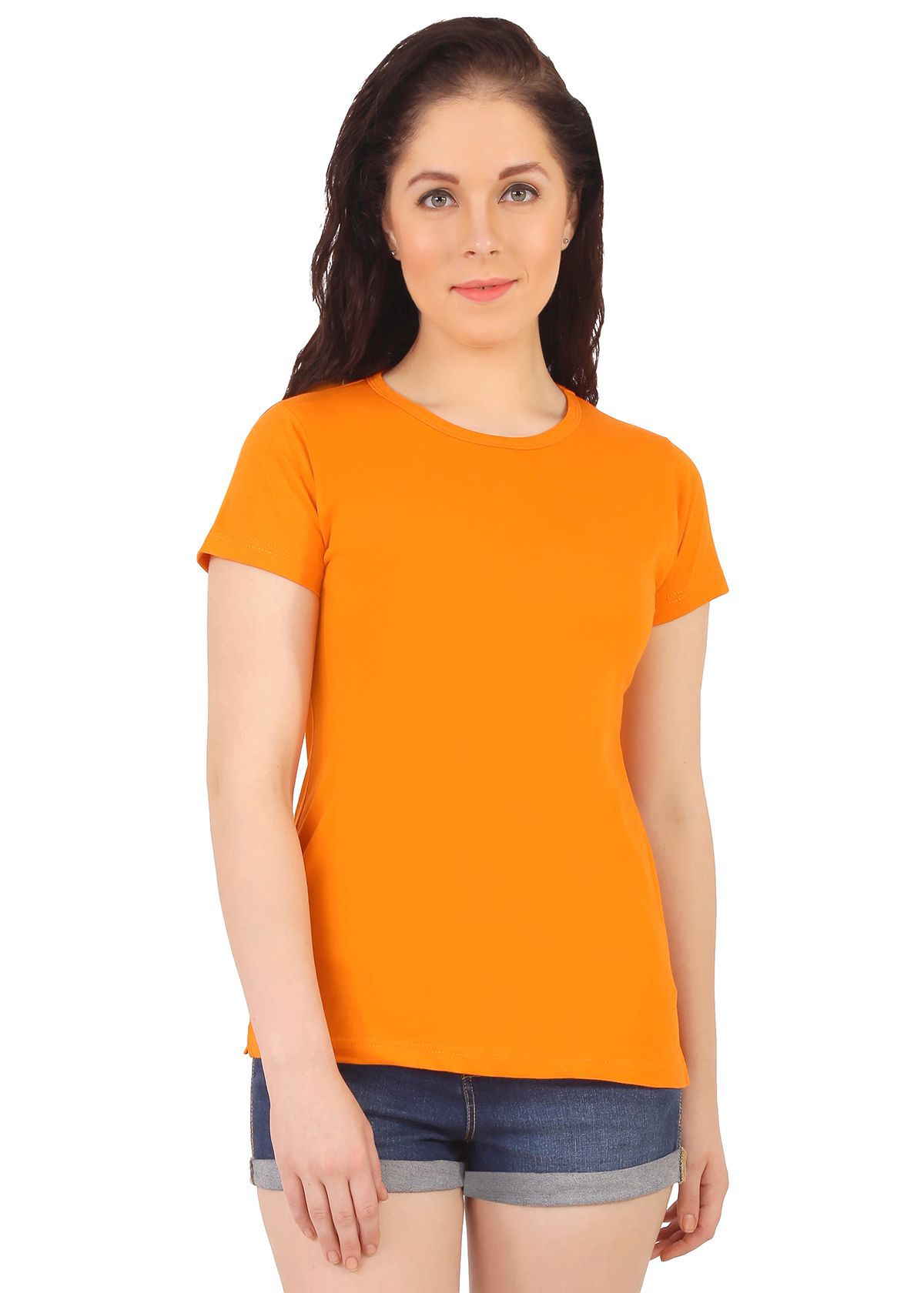 Buy Covet Cotton Orange T-Shirts Online at Best Prices in India - Snapdeal