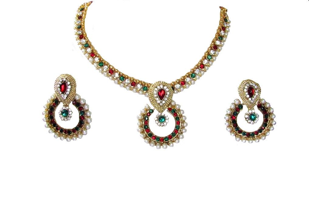 polki stone necklace