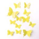 Jaamso Royals Yellow Butterfly Animals Animals PVC 3D Sticker