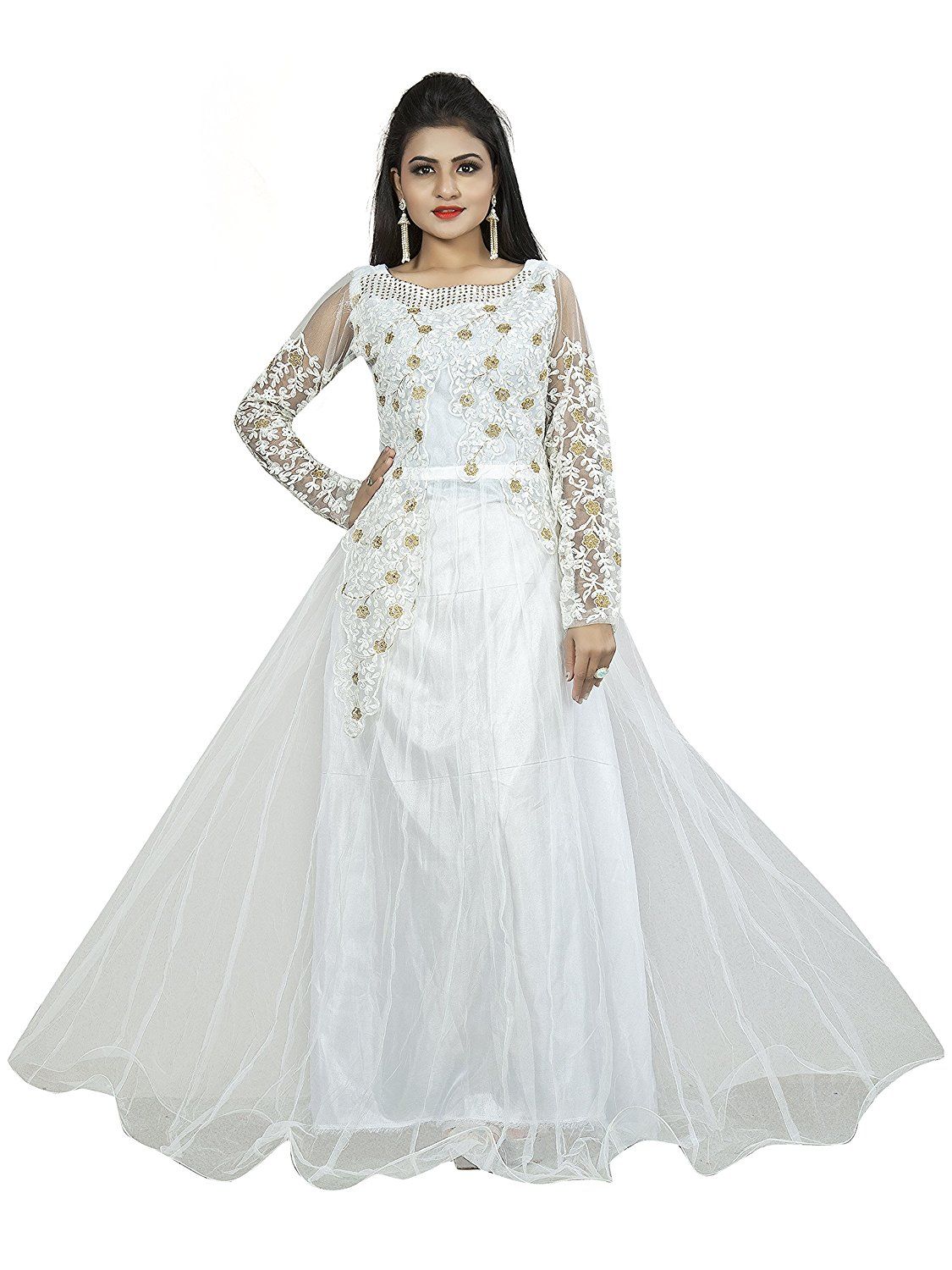 net white dress