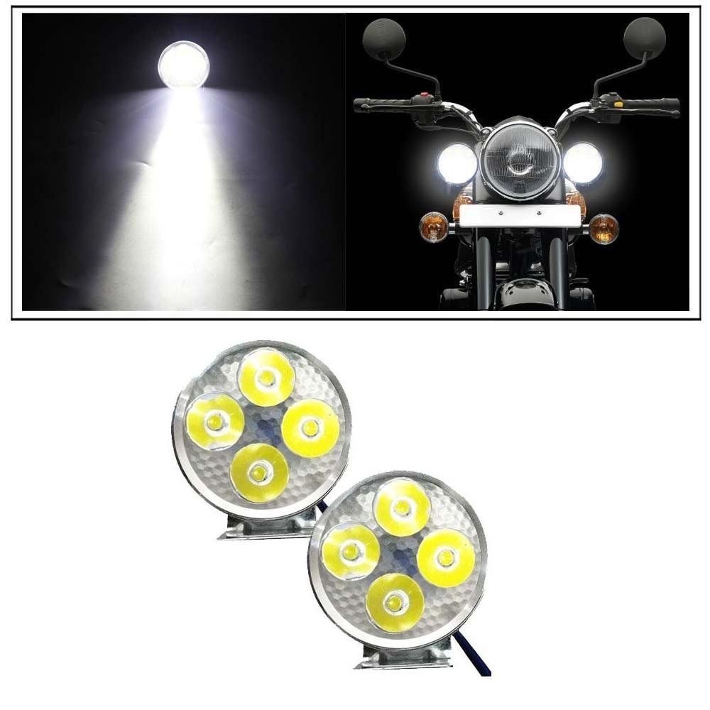AutoRight 4 Led Small Circle Motorcycle Light Bike Fog Lamp Light 2