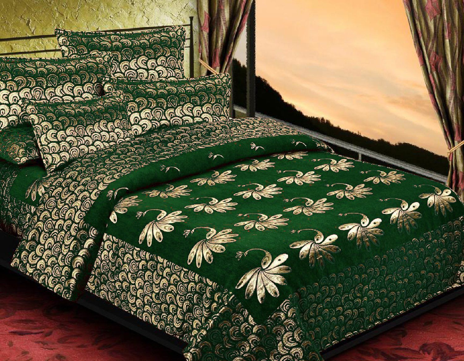Ninenest Velvet Double Bedsheet with 2 Pillow Covers Buy Ninenest