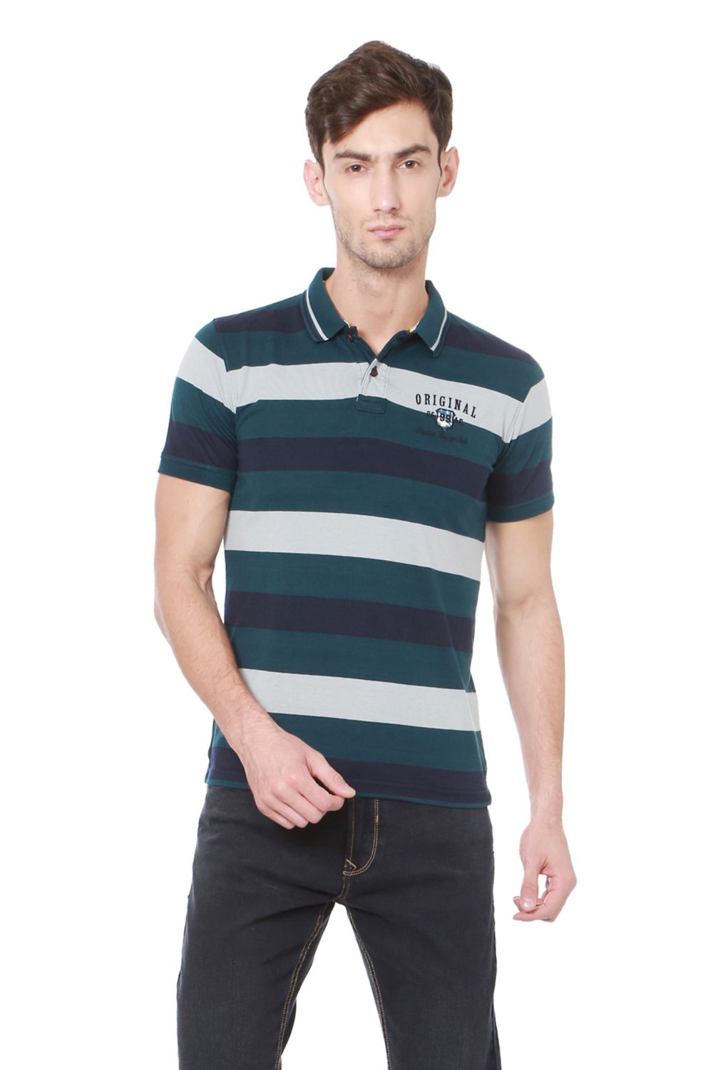 Peter England Multi Slim Fit Polo T 