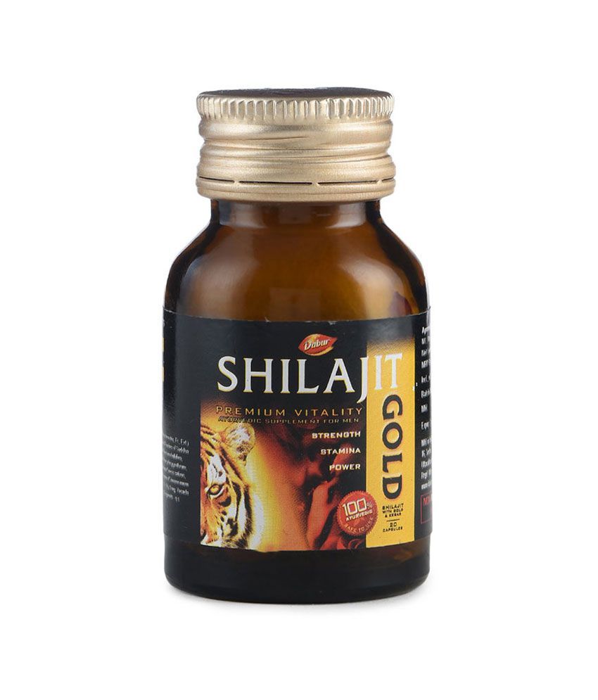     			Ayurveda Cure Dabur Shilajit Gold (20x3=60 Caps) 20 no.s Multivitamins Capsule Pack of 3