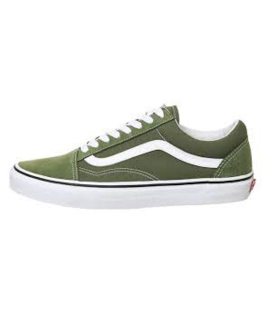 olive green old skool vans womens