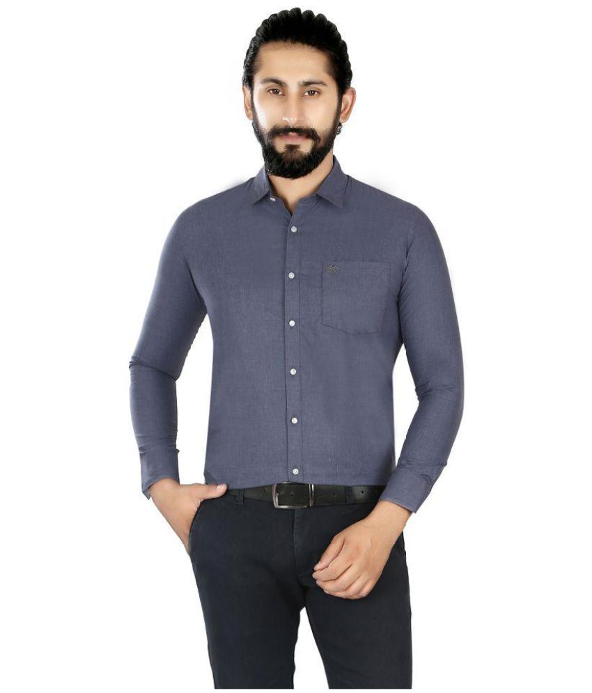 zij is silhouet incident Lisova Grey Slim Fit Formal Shirt - Buy Lisova Grey Slim Fit Formal Shirt  Online at Best Prices in India on Snapdeal