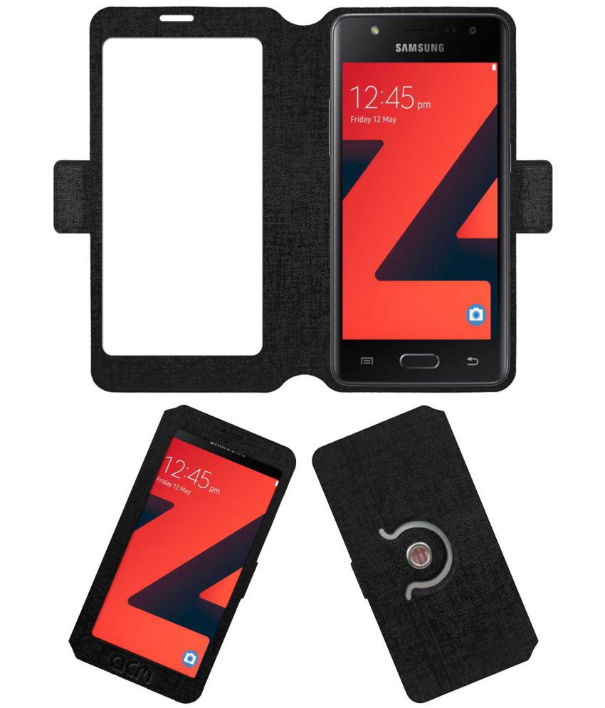 SAMSUNG Z4 Flip Cover by ACM Black Flip Covers Online at Low Prices Snapdeal India