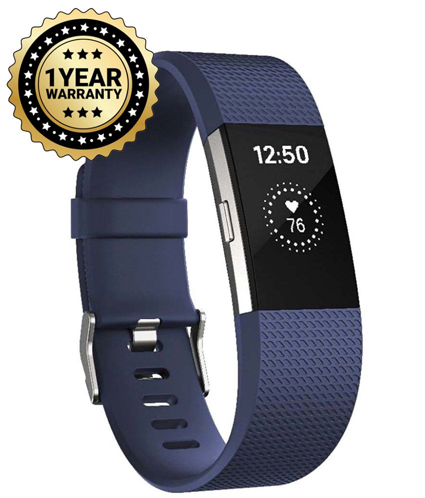 Fitbit Charge 2 large Blue Fitness Band: Buy Online at ...