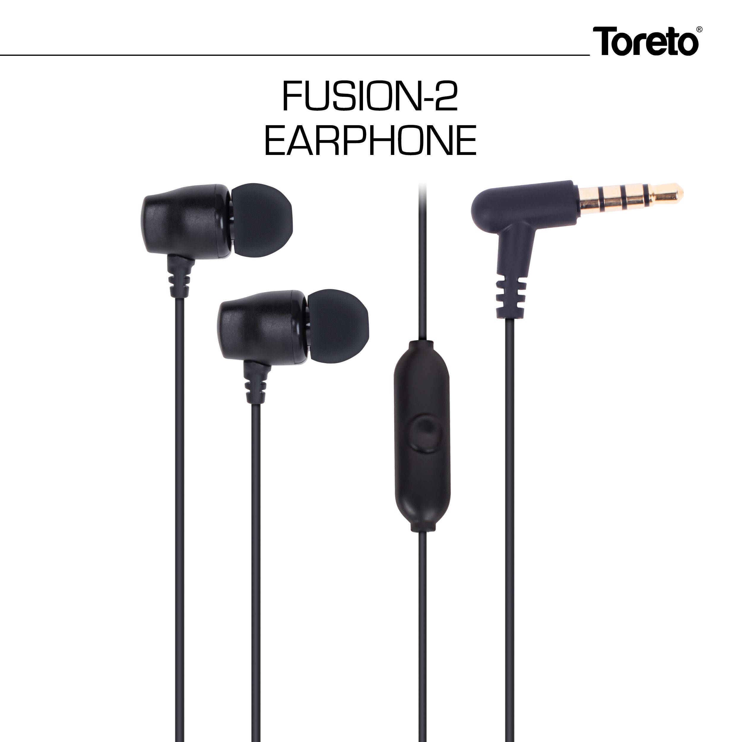 Toreto FUSION 2 In Ear Wired Earphones With Mic