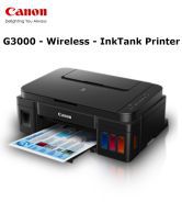 Canon PIXMA G3000 Multi function (Print,Scan,Copy) All in One Colour Ink tank Printer