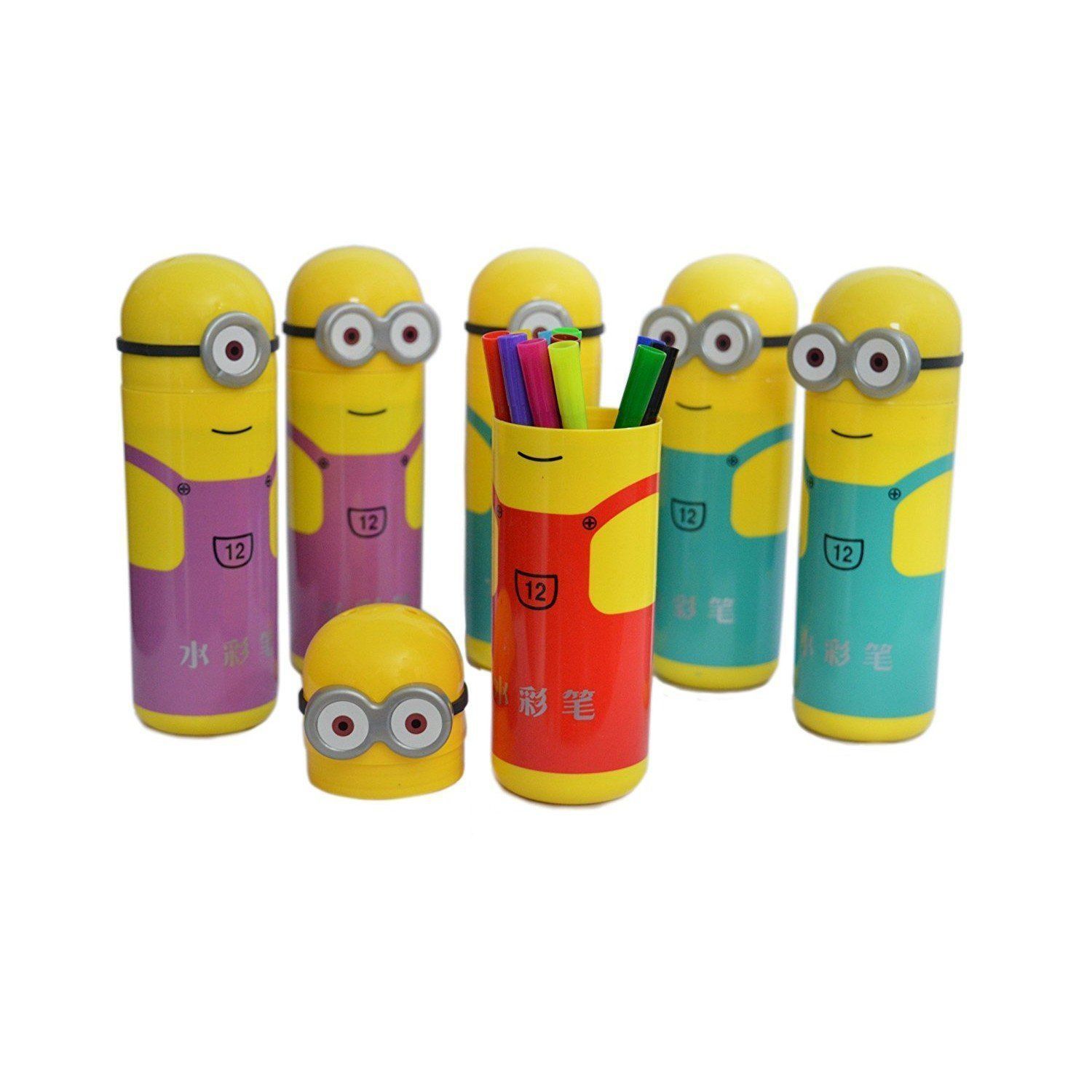 Aarvi Set of 12 Colours Minions Character Sketch Pens ...