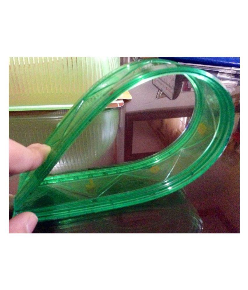 Flexible unbreakable ruler folding ruler scale kids school office