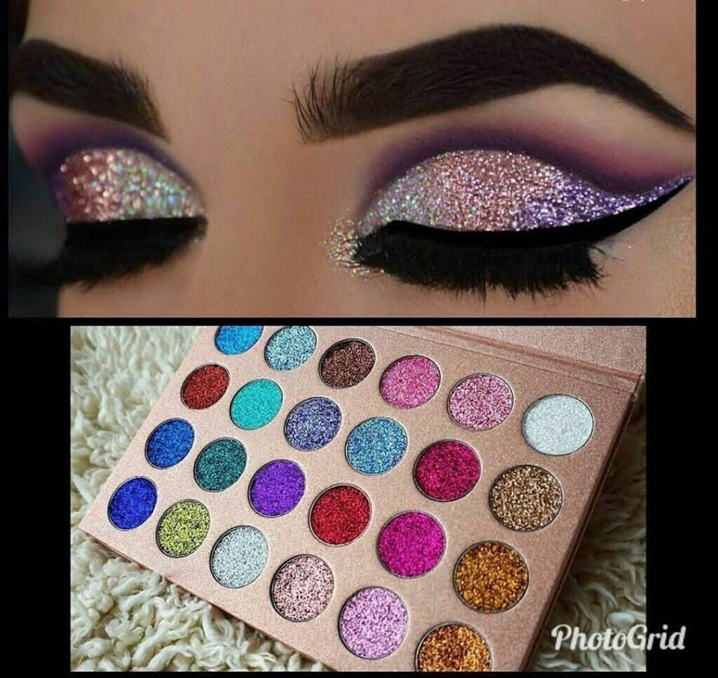 HR Huda Beauty Eye Shadow Pressed Powder Colours Pigment Glitter gm