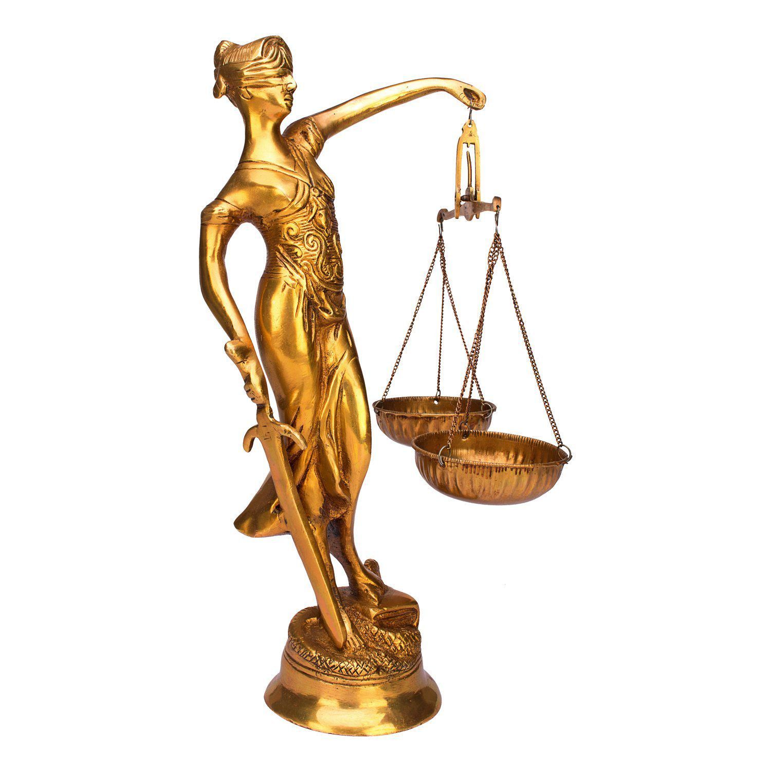 Kartique 1 Ft Large Blindfolded Justice sculptures Lady Justice