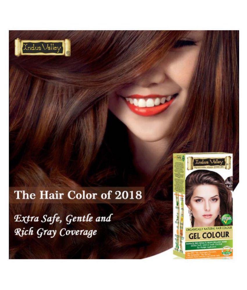 Indus Valley Organically Natural Hair Colour Each Permanent Hair Color  Mahogany Copper  220 g Pack of 4: Buy Indus Valley Organically Natural Hair  Colour Each Permanent Hair Color Mahogany Copper 