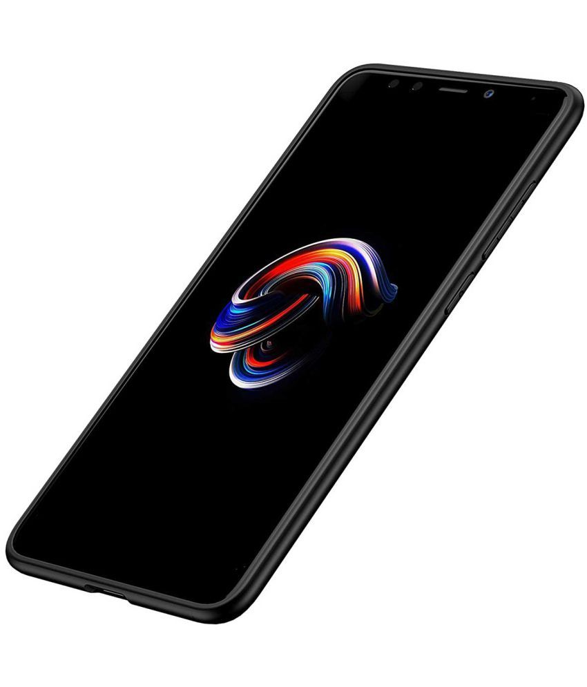 Vivo V9 Plain Cases TBZ Black Plain Back Covers Online At Low