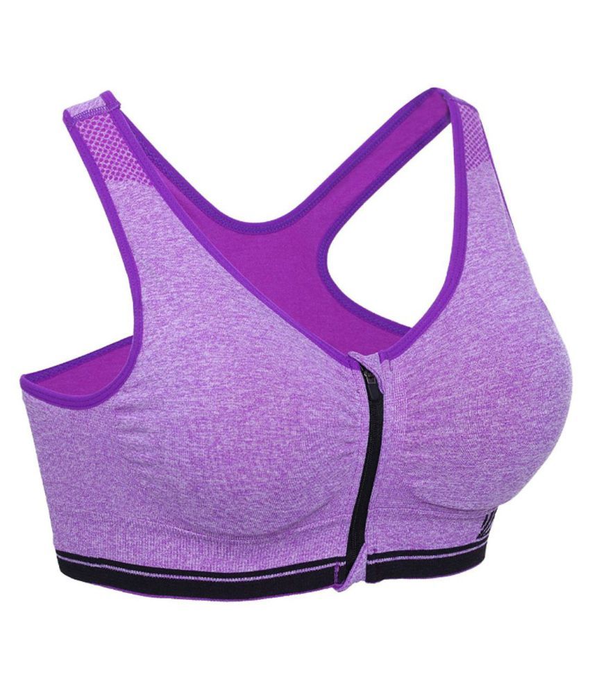 Buy Galani Cotton Sports Bra Purple Online at Best Prices in India
