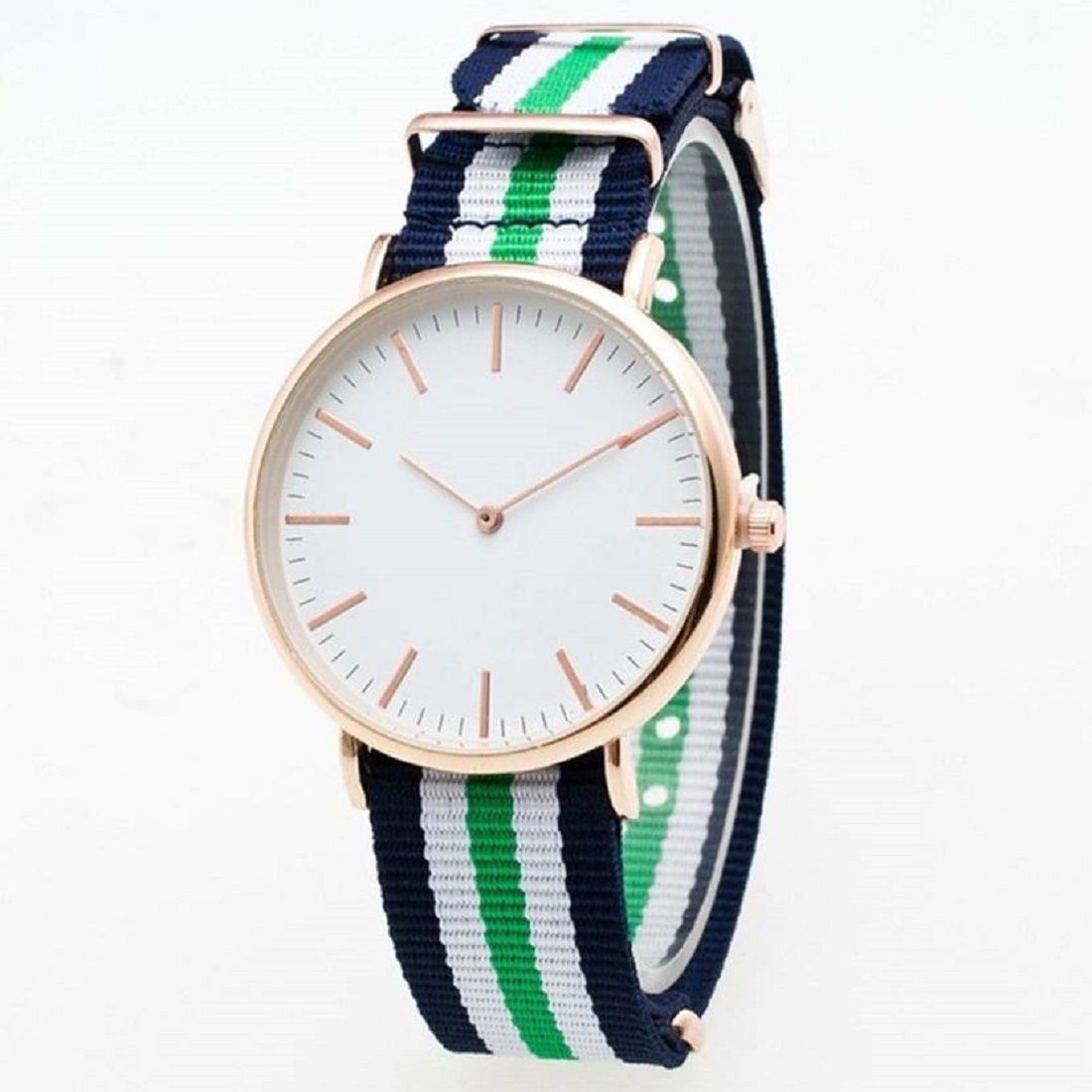 white dial watch strap